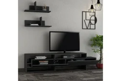 Tv-Møbelsett-Homitis TV-benk med Vegghyller Grey