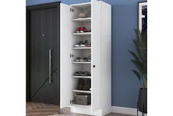 Oppbevaringsskap|Skap-Hooda Highboard 59,8x182,8 cm Hvit