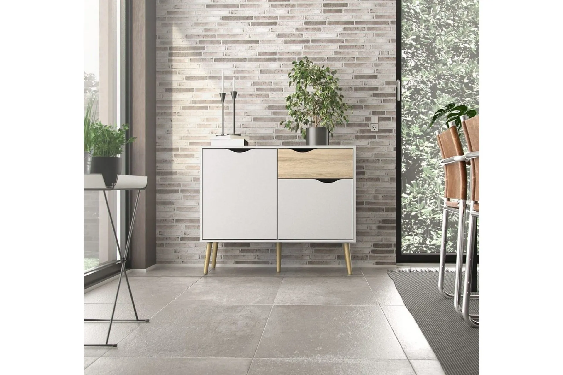 Tvilum Sideboard & Skjenker-Hostafranc Skjenk 98,7 cm Hvit