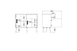 Tvilum Sideboard & Skjenker-Hostafranc Skjenk 98,7 cm Hvit