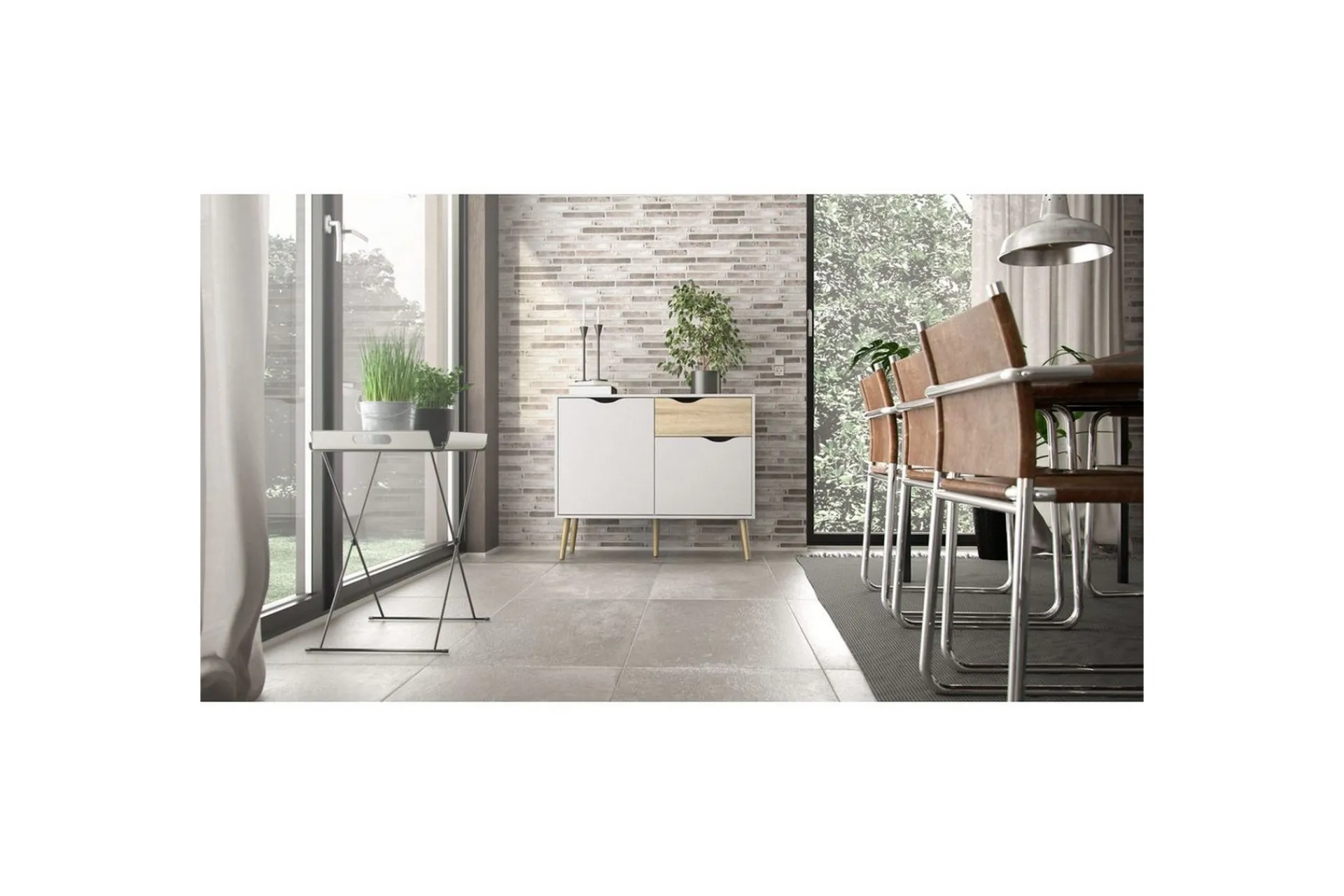 Tvilum Sideboard & Skjenker-Hostafranc Skjenk 98,7 cm Hvit
