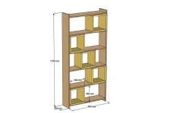 Hovdane Bokhylle 80 cm