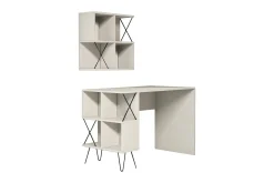 Hovdane Skrivebord 120 cm med Oppbevaring Hylle
