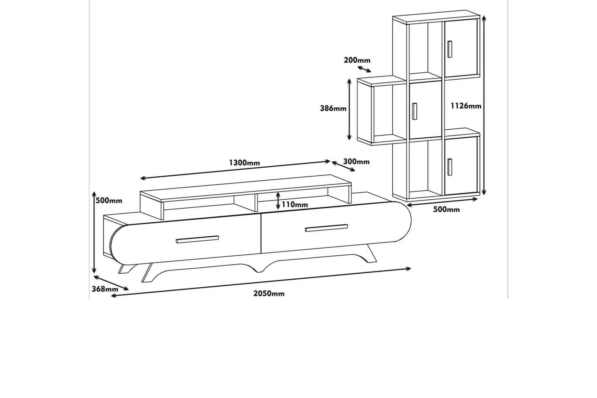 Hovdane TV-Benk 205 cm