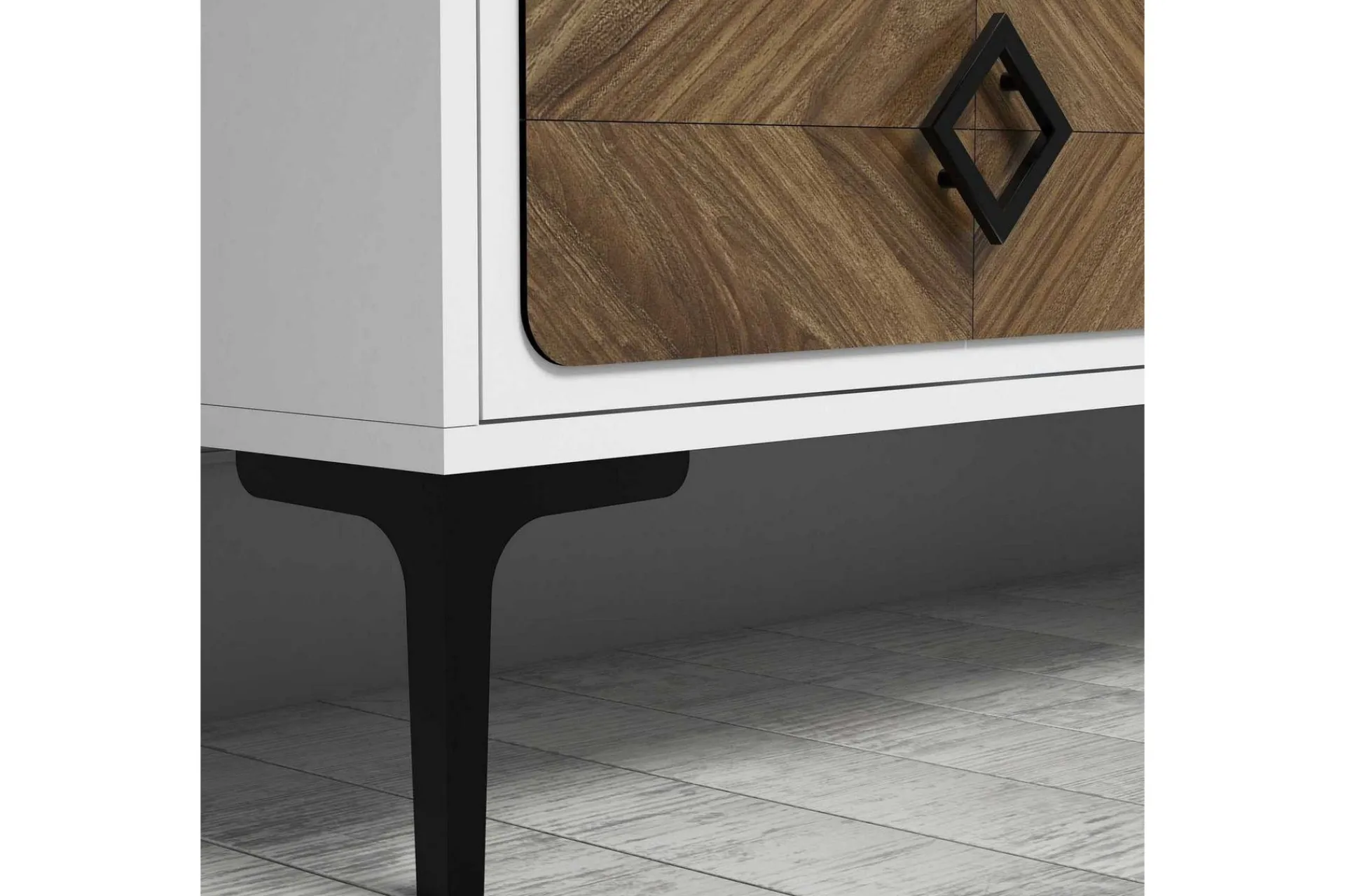 Tv-Møbelsett-Hovdane TV-Benk 180 cm Brun,Hvit