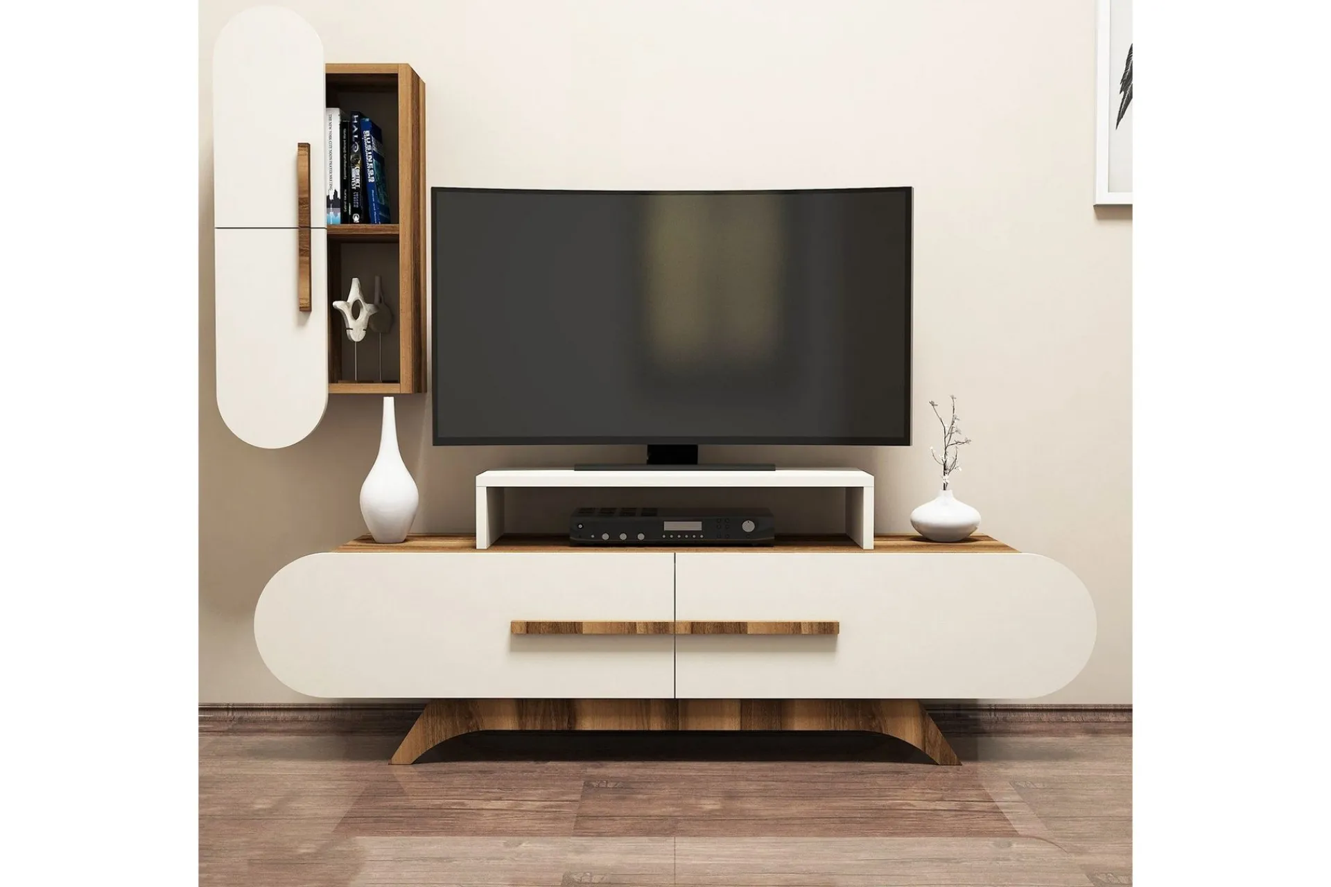 Tv-Møbelsett-Hovdane TV-Benk 145 cm Brun