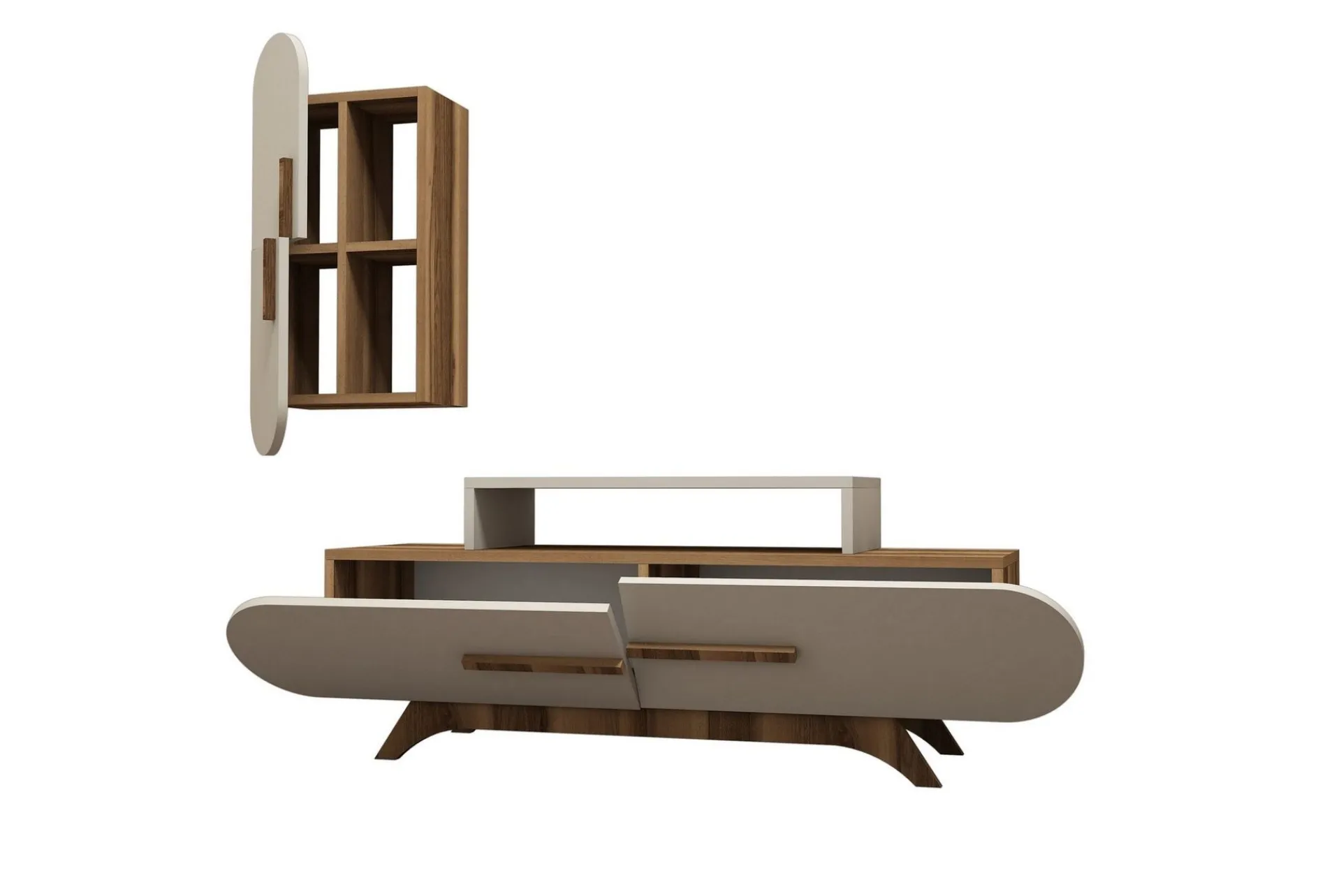 Tv-Møbelsett-Hovdane TV-Benk 145 cm Brun