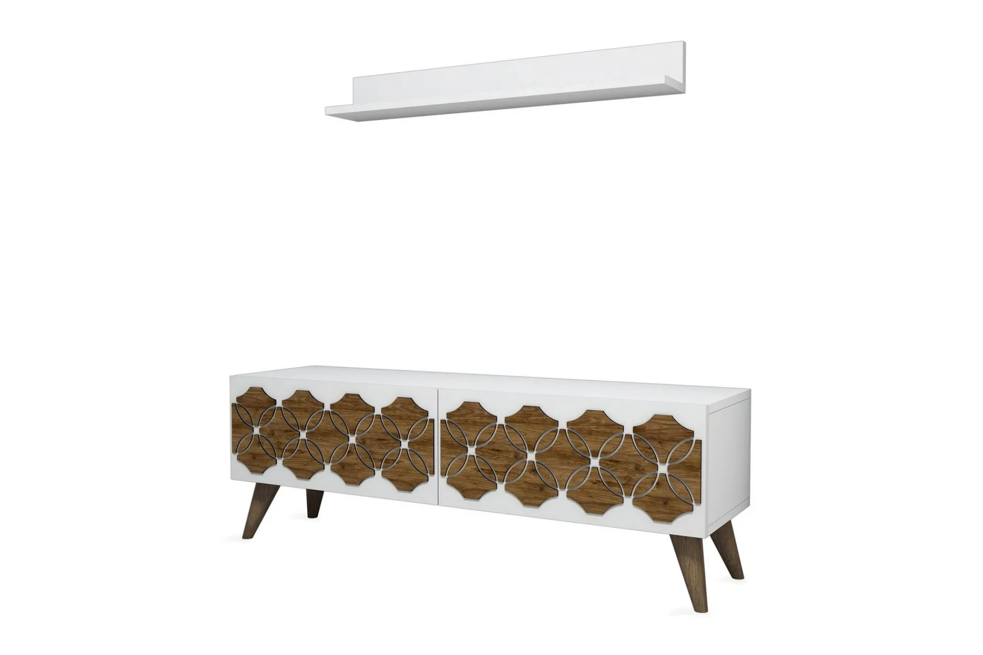 Tv-Møbelsett-Hovdane TV-Benk 120 cm Hvit