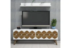 Tv-Møbelsett-Hovdane TV-Benk 120 cm Hvit