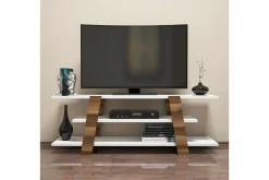 Tv-Benk & Mediabenk-Hovdane TV-Benk 120 cm Brun,Hvit
