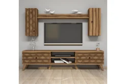 Tv-Møbelsett-Hovdane TV-møbelsett 180 cm Mørkebrun