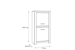 Sideboard & Skjenker-Hovencamp Skap 42x77 cm Brun