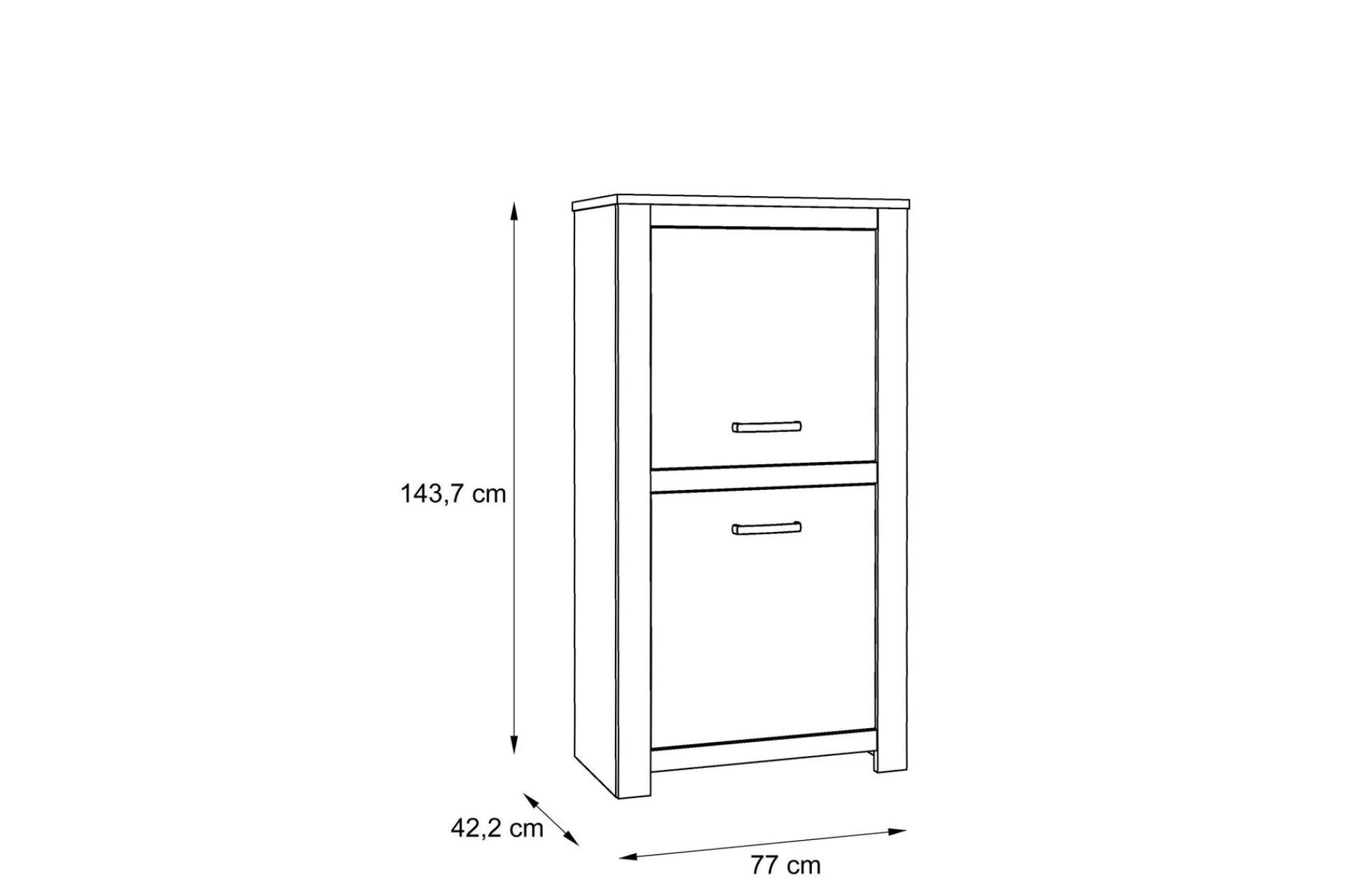 Sideboard & Skjenker-Hovencamp Skap 42x77 cm Brun