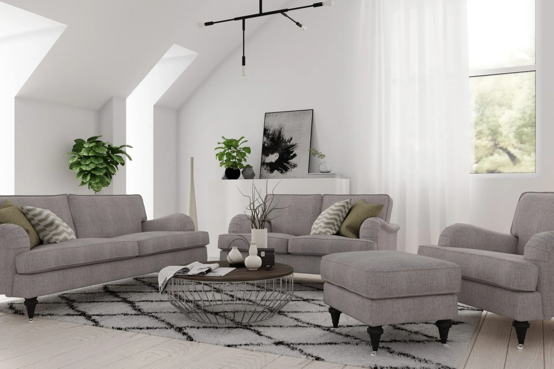 Bloomington 2 Seter Sofa-Howard Classic 2-seters Stoffsofa Beige,Grey