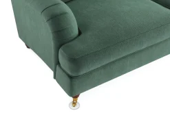 Bloomington 2 Seter Sofa|Velour Sofa & Fløyel Sofa-Howard Lyx 2-seters Fløyelssofa Mørkegrønn