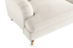 Bloomington 2 Seter Sofa|Velour Sofa & Fløyel Sofa-Howard Lyx 2-seters Fløyelssofa Cremehvit