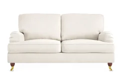 Bloomington 2 Seter Sofa|Velour Sofa & Fløyel Sofa-Howard Lyx 2-seters Fløyelssofa Cremehvit