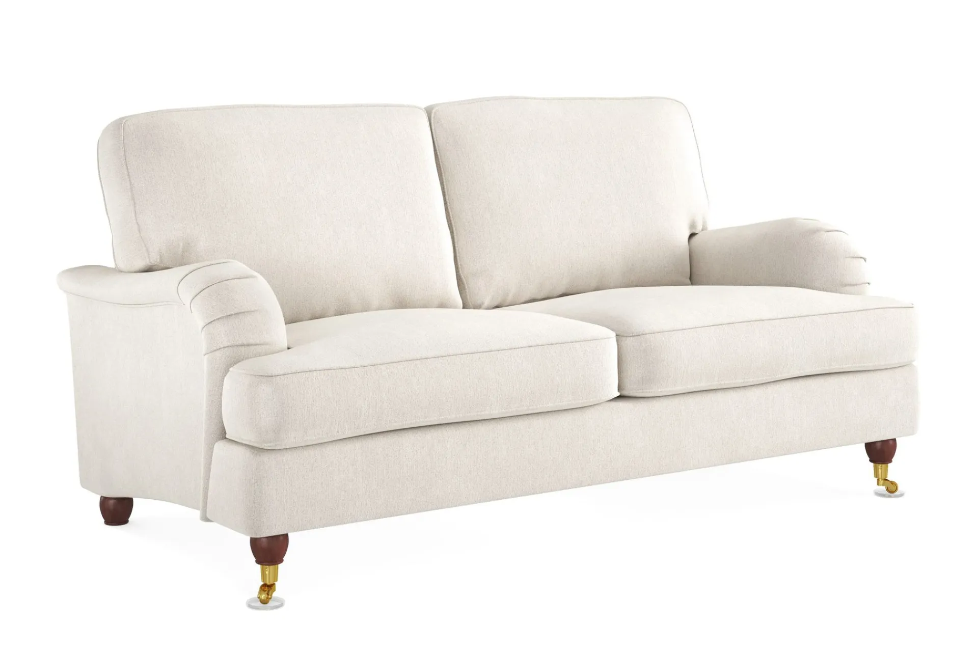 Bloomington 2 Seter Sofa|Velour Sofa & Fløyel Sofa-Howard Lyx 2-seters Fløyelssofa Cremehvit