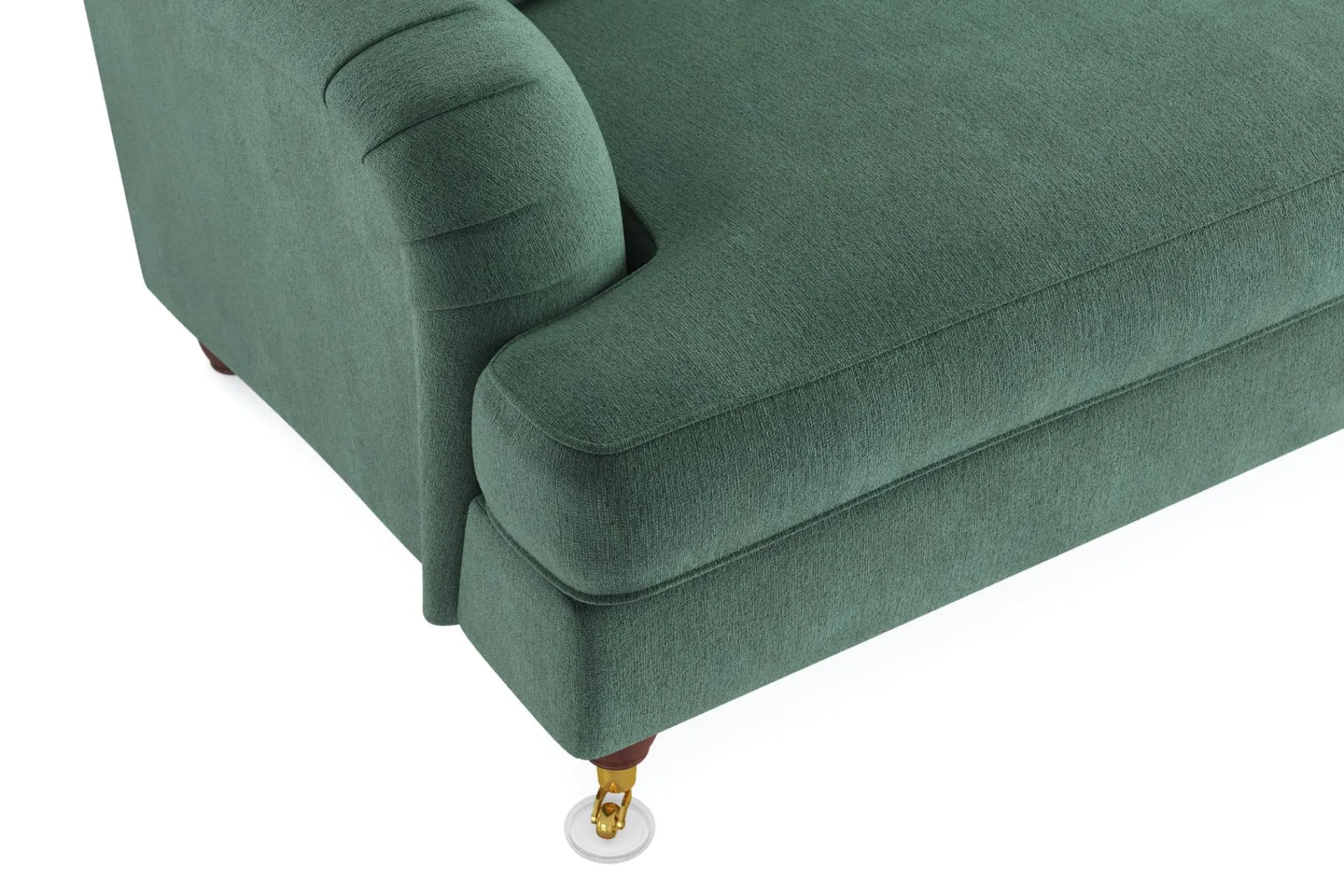 Bloomington Velour Sofa & Fløyel Sofa-Howard Lyx 3-seters Fløyelssofa Mørkegrønn