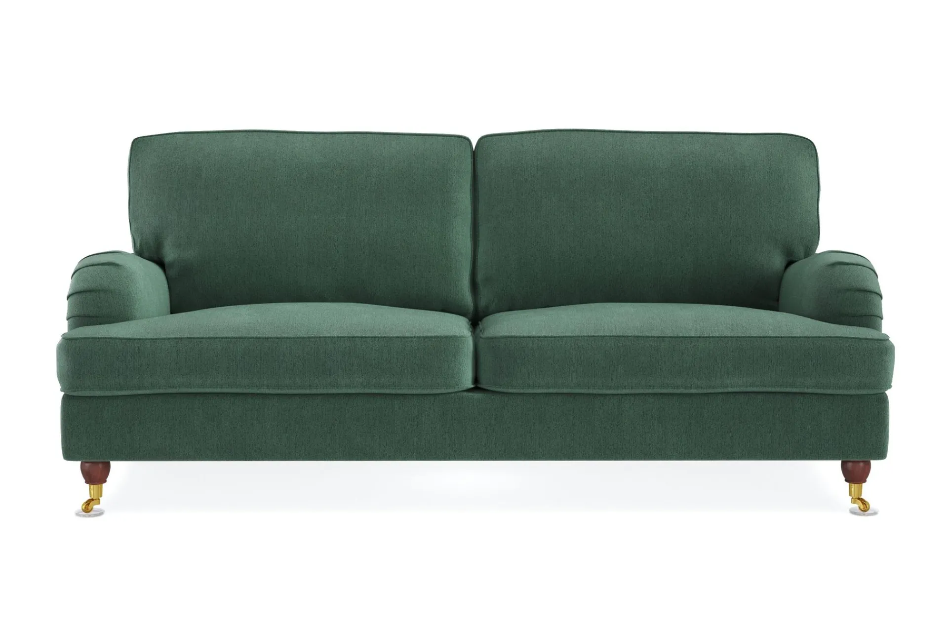 Bloomington Velour Sofa & Fløyel Sofa-Howard Lyx 3-seters Fløyelssofa Mørkegrønn