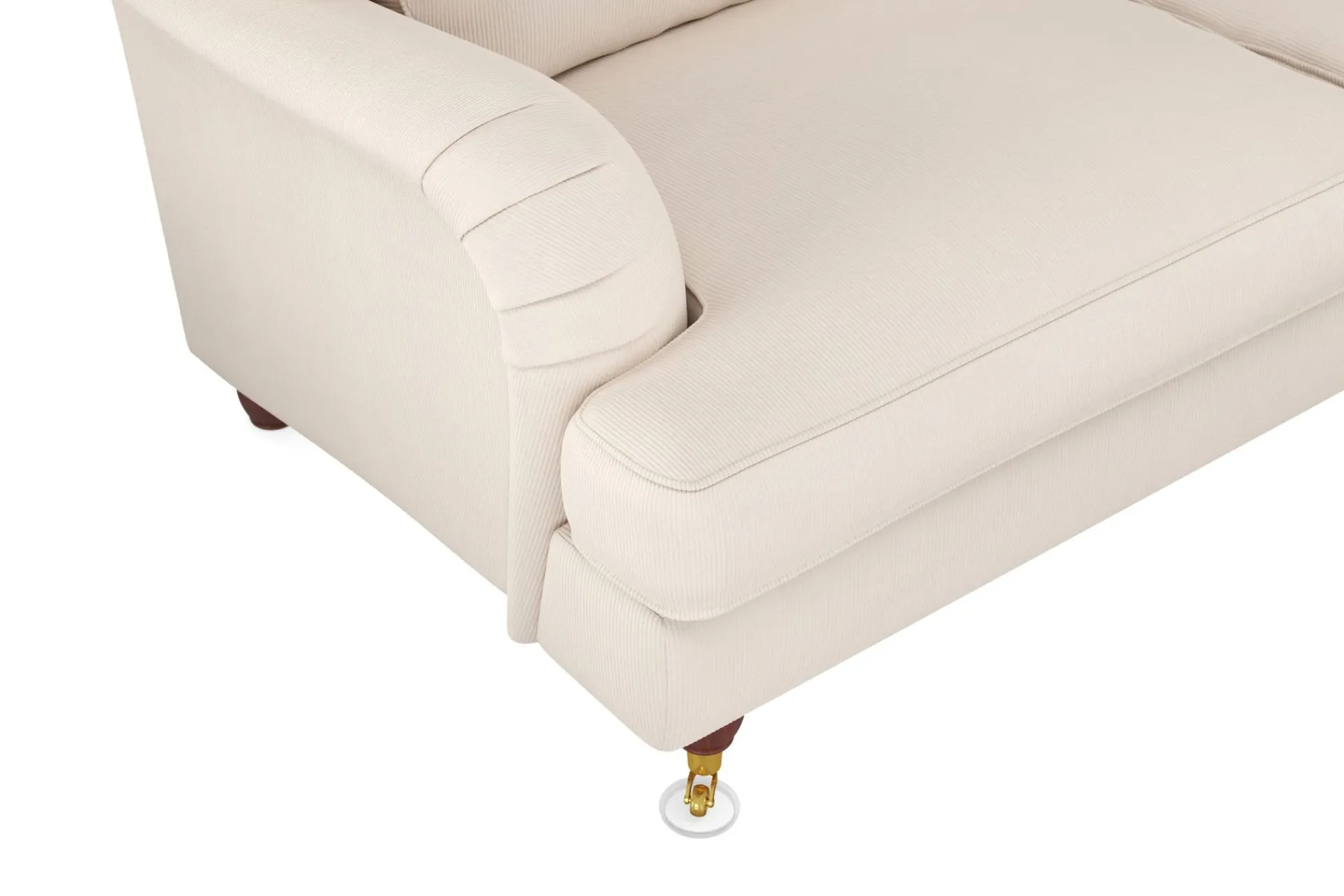 Bloomington Hjørnesofa-Howard Lyx 6-seters Høyrevendt L-formet Hjørnesofa i Manchester Beige