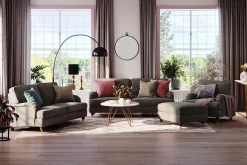 Bloomington 2 Seter Sofa-Howard Lyx 2-seters Manchestersofa Mørkegrå