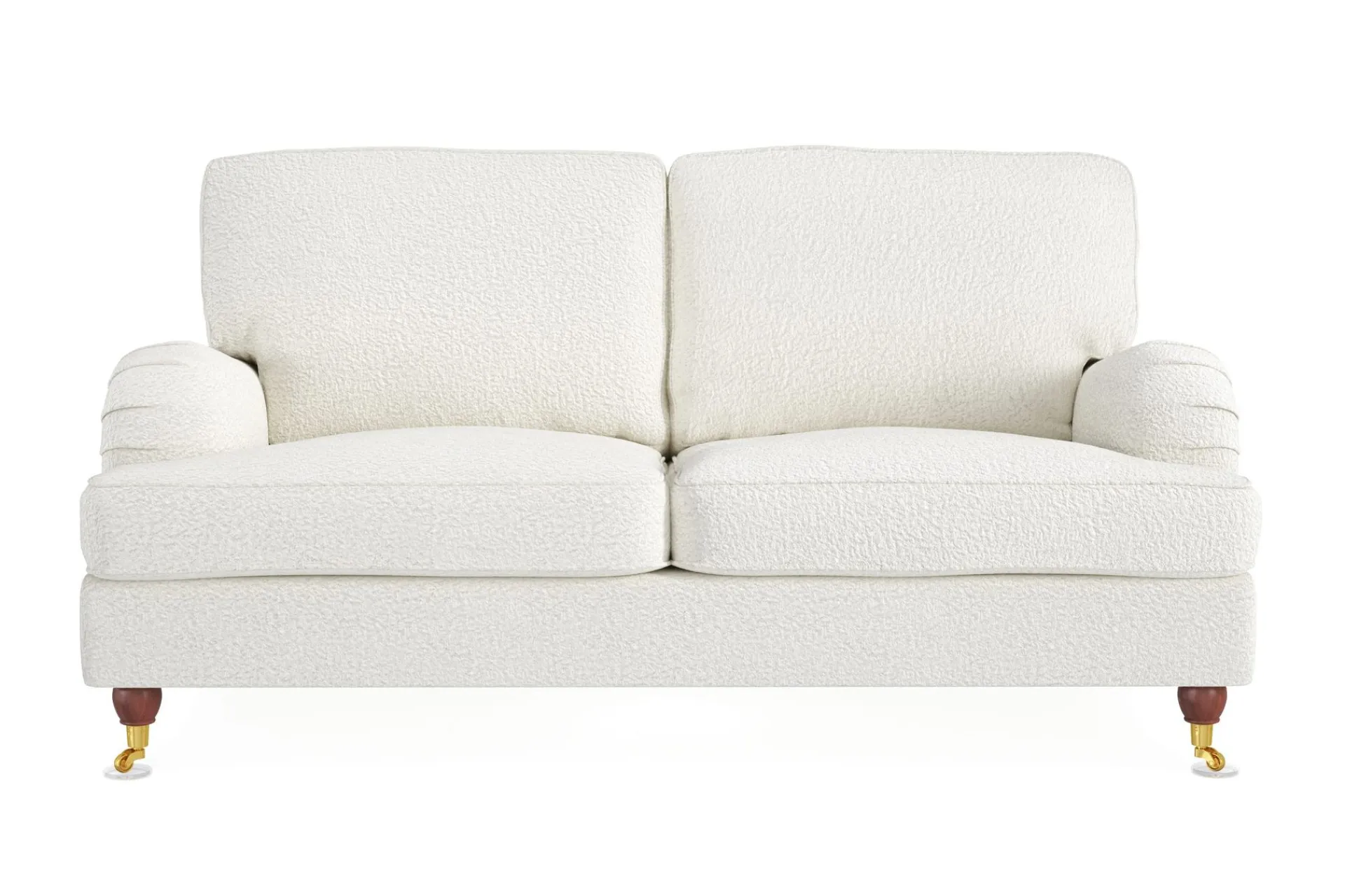 Bloomington 2 Seter Sofa-Howard Lyx 2-seters Sofa i Bouclé Hvit