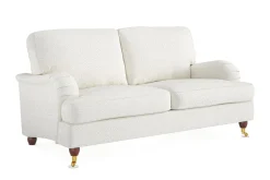 Bloomington 2 Seter Sofa-Howard Lyx 2-seters Sofa i Bouclé Hvit