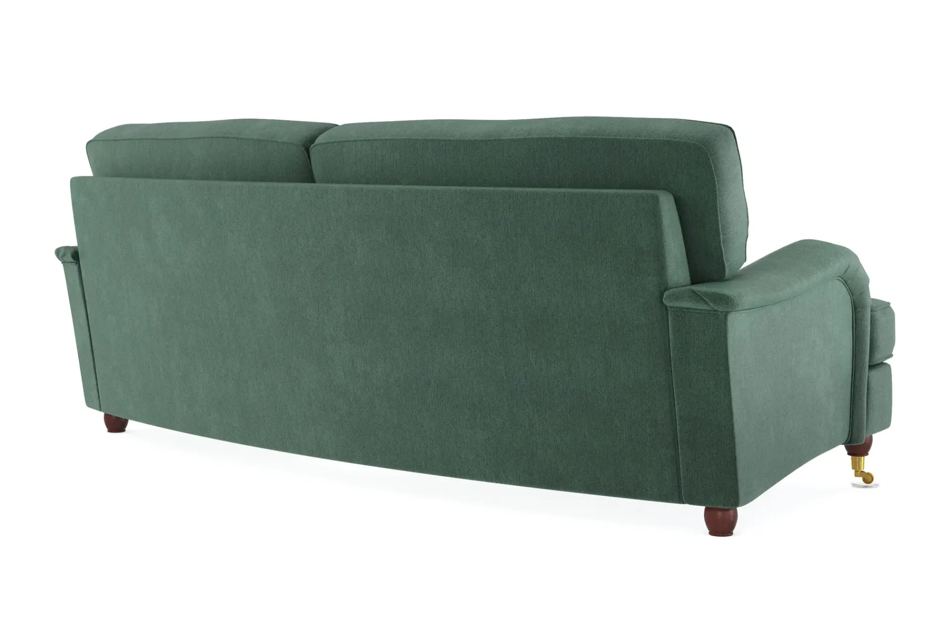 Bloomington Velour Sofa & Fløyel Sofa-Howard Lyx 3-seters Svunget Fløyelssofa Mørkegrønn