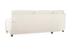 Bloomington Hjørnesofa|Velour Sofa & Fløyel Sofa-Howard Lyx 6-seters Venstrevendt L-formet Hjørnesofa i Fløyel Cremehvit