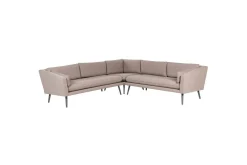 Hörnsoffa Beliani Loretello Beige/grå Beige||Grey