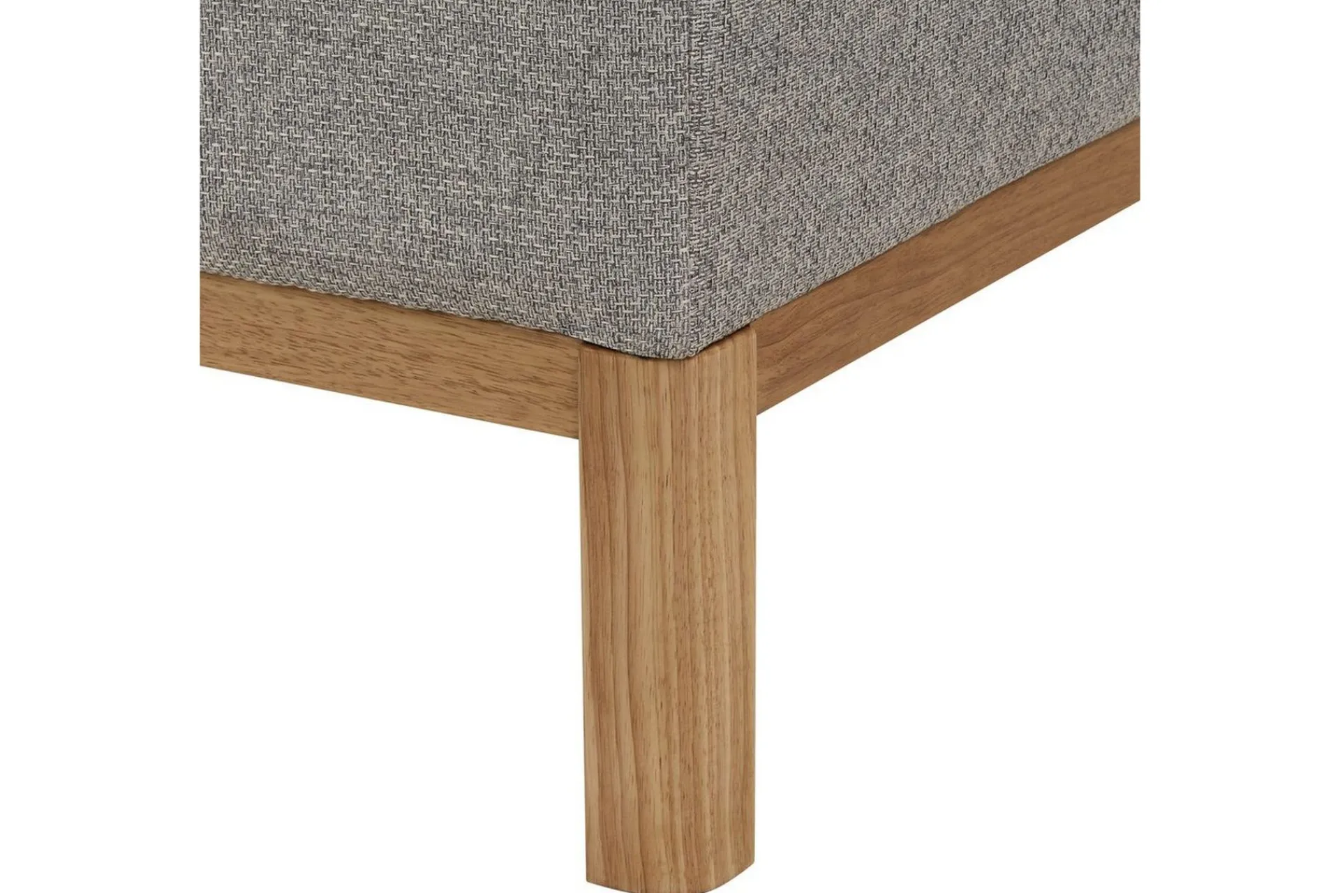 Hjørnesofa-Hörnsoffa Beliani Sosjo Beige, ljust trä, Högervänd Grey||Light colored wood Left-faced Grey,Lysfarget tre