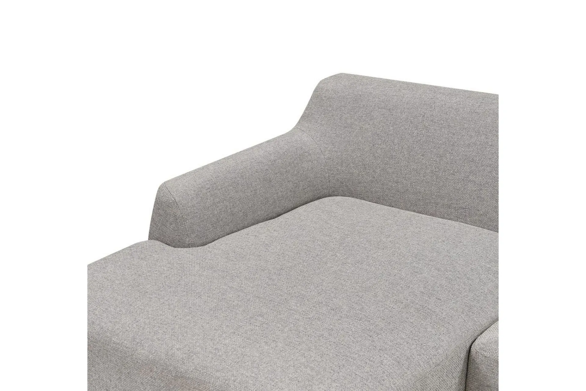 Hjørnesofa-Hörnsoffa Beliani Sosjo Beige, ljust trä, Högervänd Grey||Light colored wood Left-faced Grey,Lysfarget tre