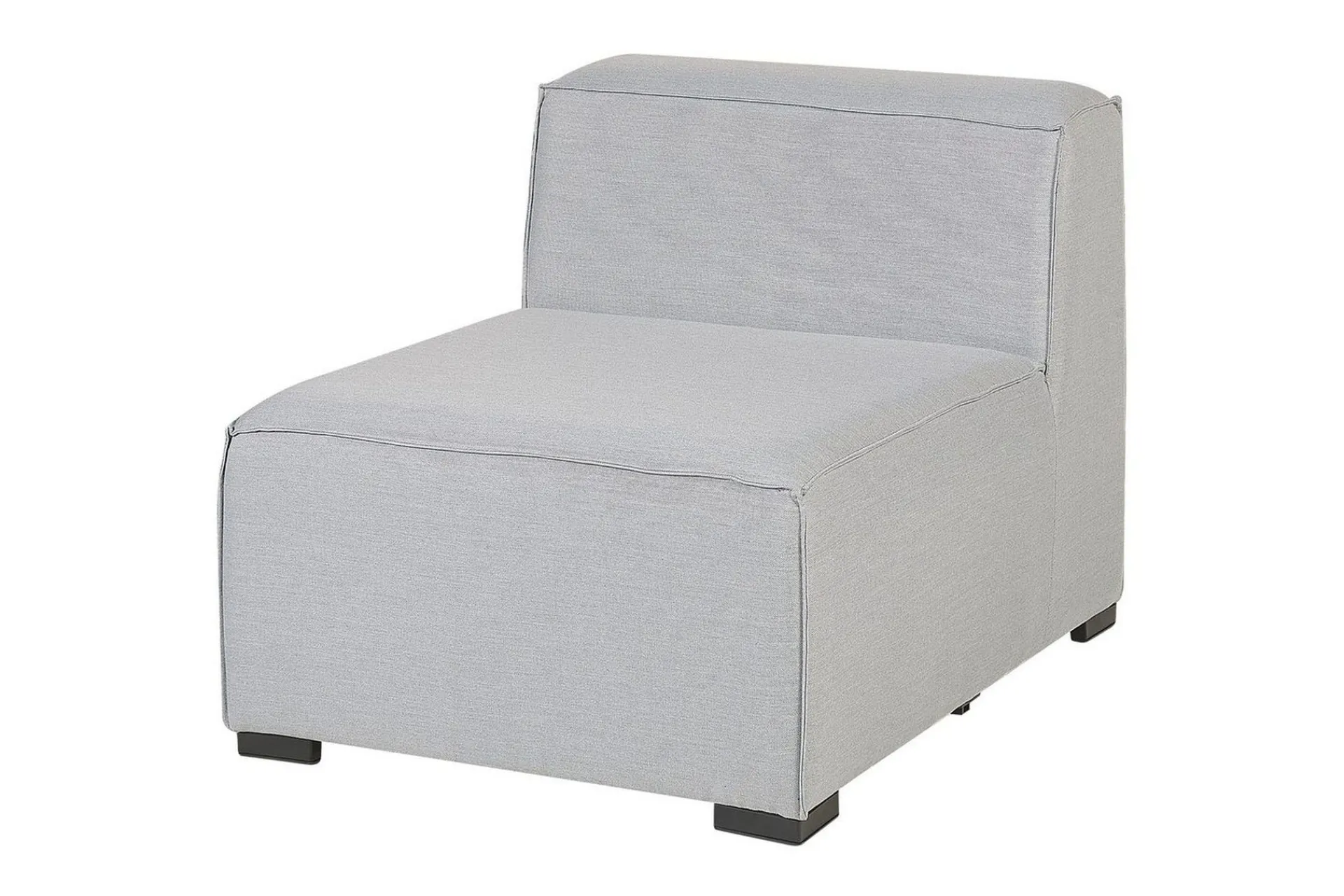 Lounge Sofa|Lounge Sofa-Hörnsoffa med fotpall Beliani Arezzo Beige/svart, Högervänd Grey, Black Right-faced Grey,Svart