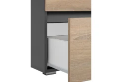 Baderom-Hudnall Servantskap 80x35 cm Hvit,Antracit