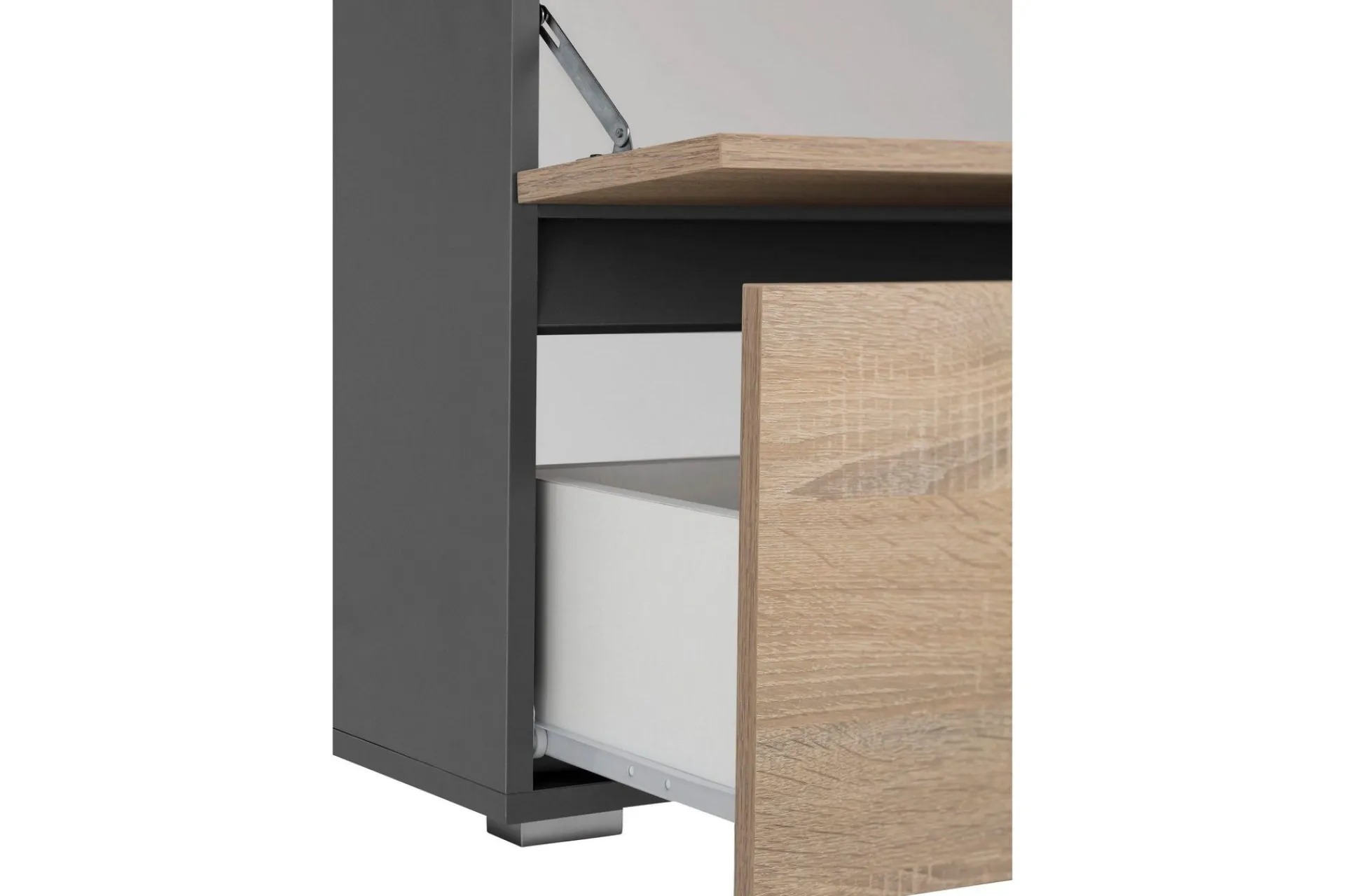 Baderom-Hudnall Servantskap 80x35 cm Hvit,Antracit