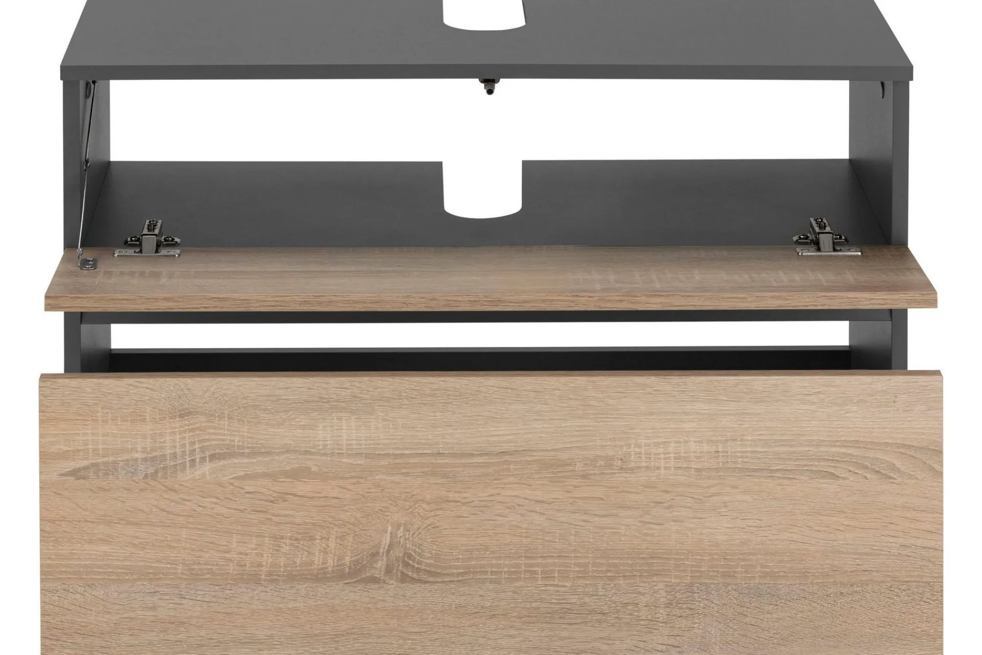 Baderom-Hudnall Servantskap 80x35 cm Hvit,Antracit