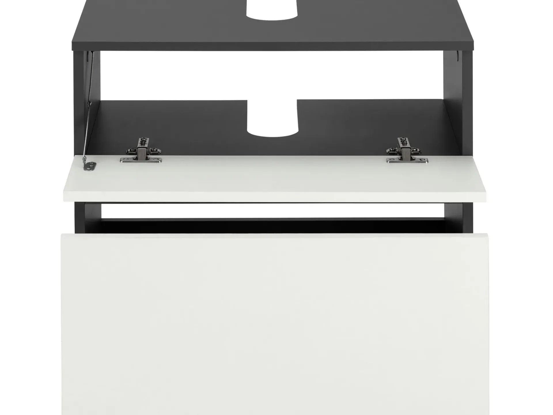 Baderom-Hudnall Servantskap 60x35 cm Hvit,Antracit