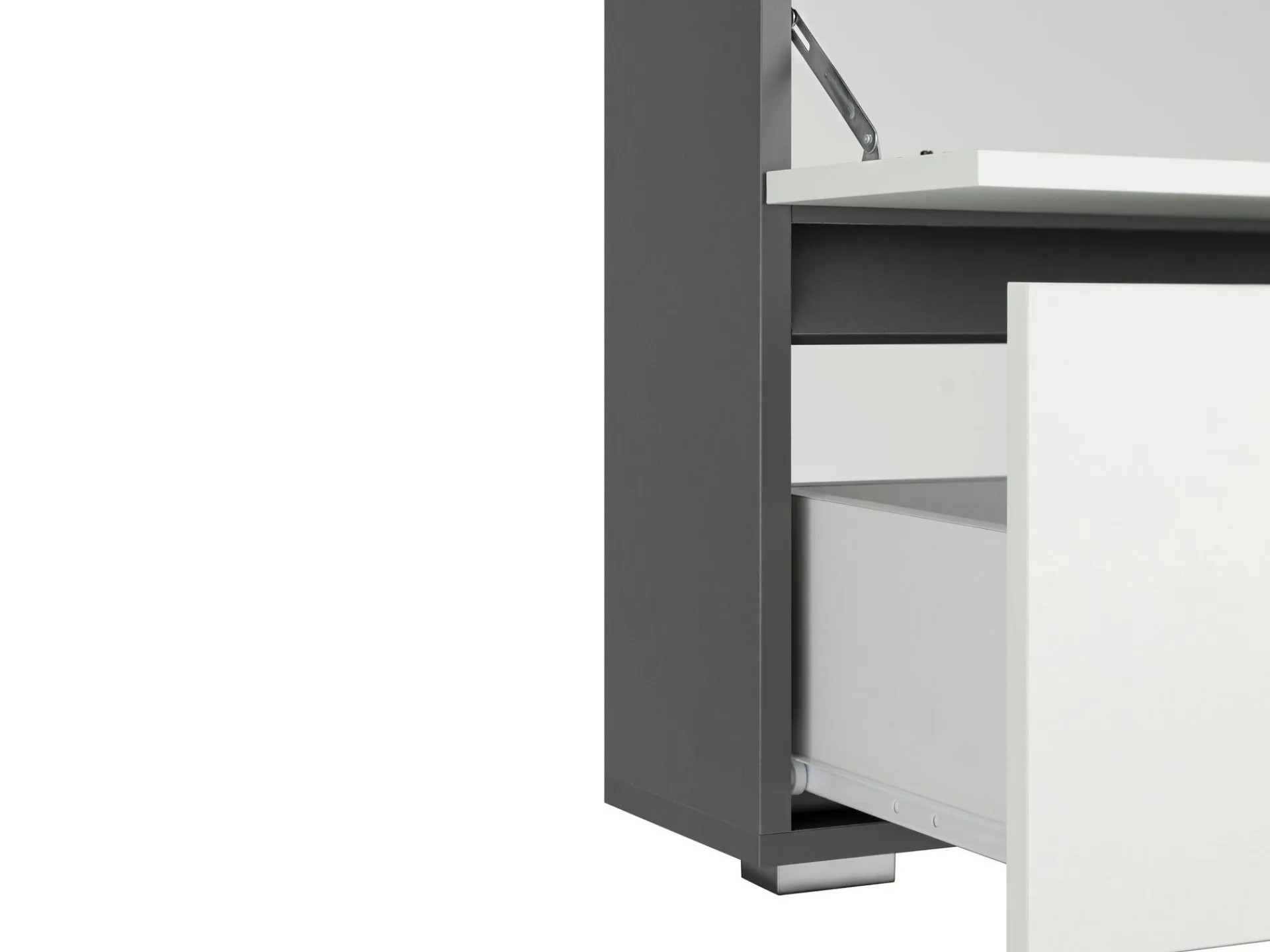 Baderom-Hudnall Servantskap 60x35 cm Hvit,Antracit