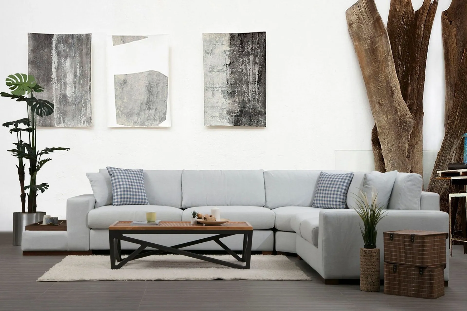 Hjørnesofa-Huelva Divansofa Beige