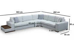Hjørnesofa-Huelva Divansofa Beige