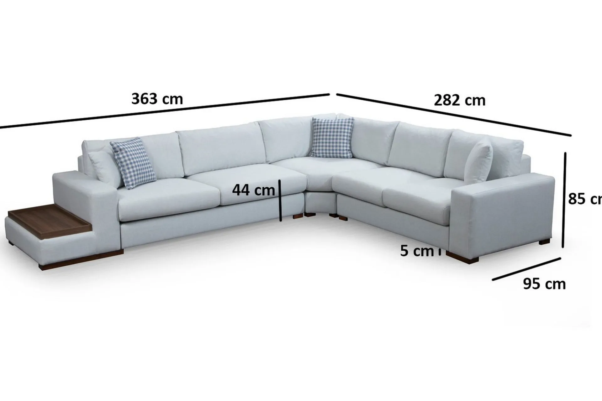 Hjørnesofa-Huelva Divansofa Beige