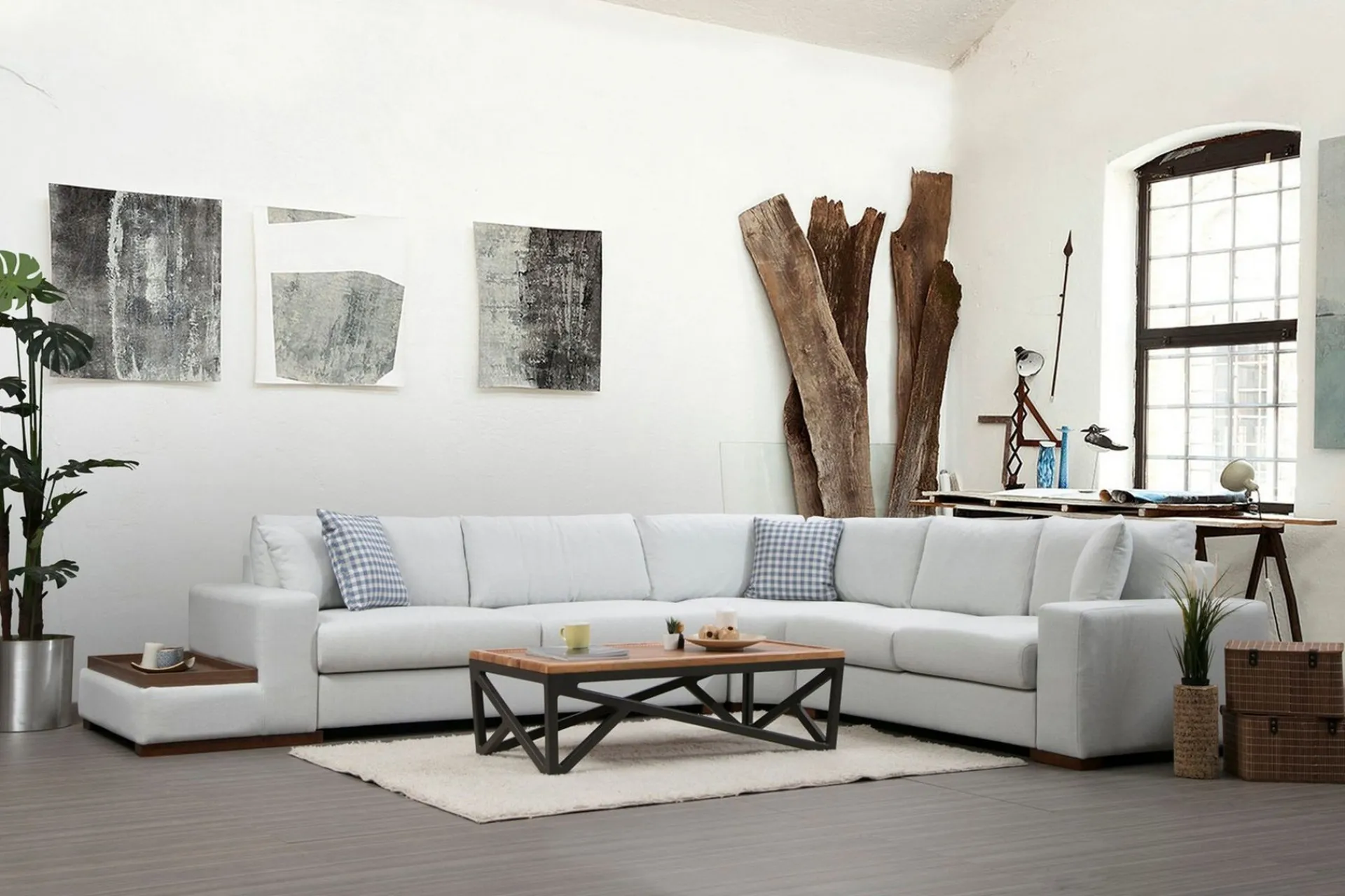 Hjørnesofa-Huelva Divansofa Beige