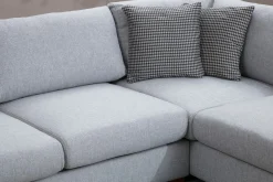 Sofa Med Sjeselong-Huelva Divansofa Grey