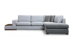 Sofa Med Sjeselong-Huelva Divansofa Grey