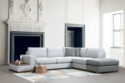 Sofa Med Sjeselong-Huelva Divansofa Grey
