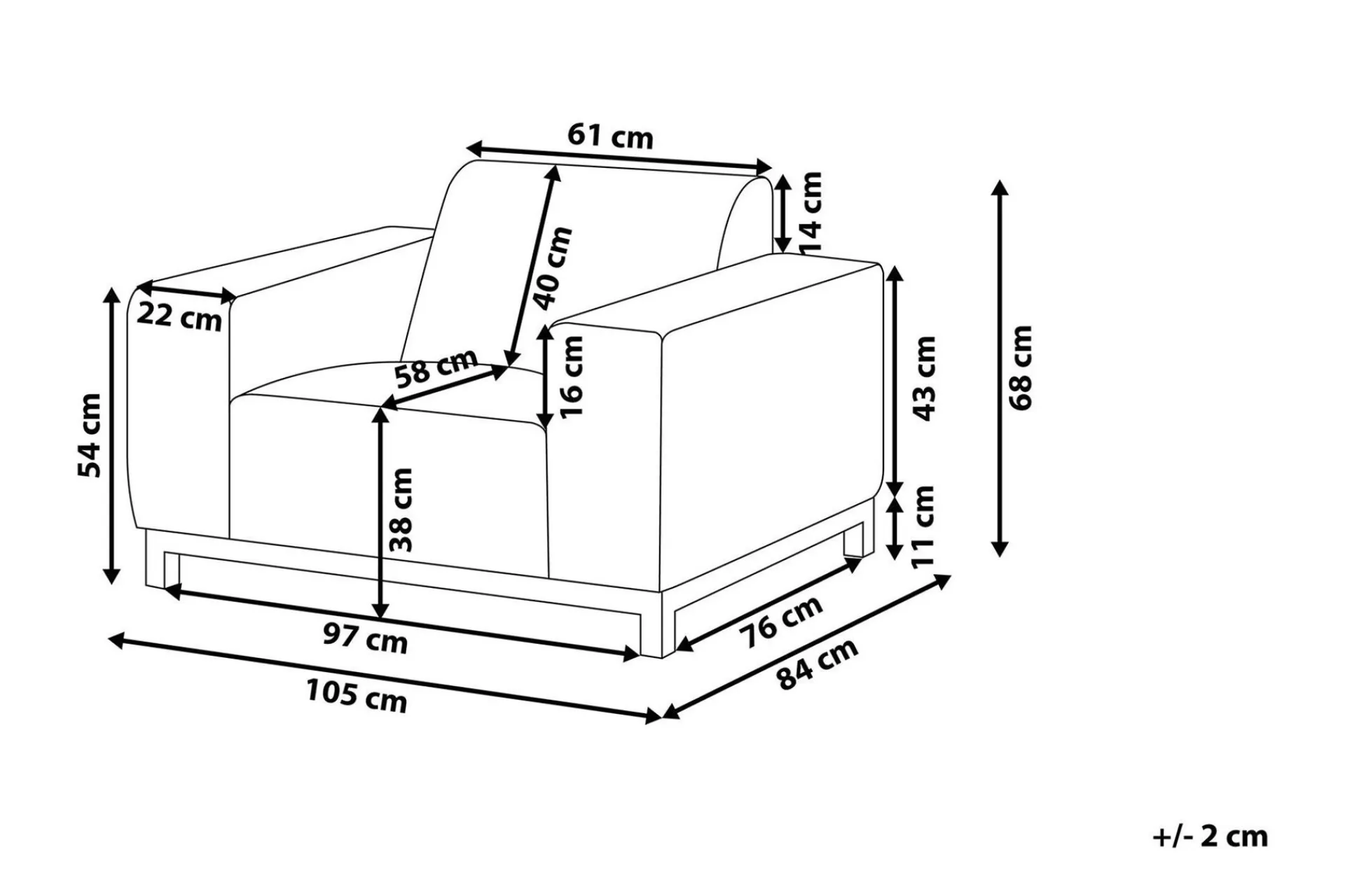 Hughen Lenestol 2-pk
