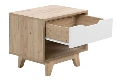 Hultz Nattbord 50 cm med Oppbevaring Skuff + Hylle
