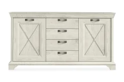 Sideboard & Skjenker-Hurlston Highboard 178 cm Hvit