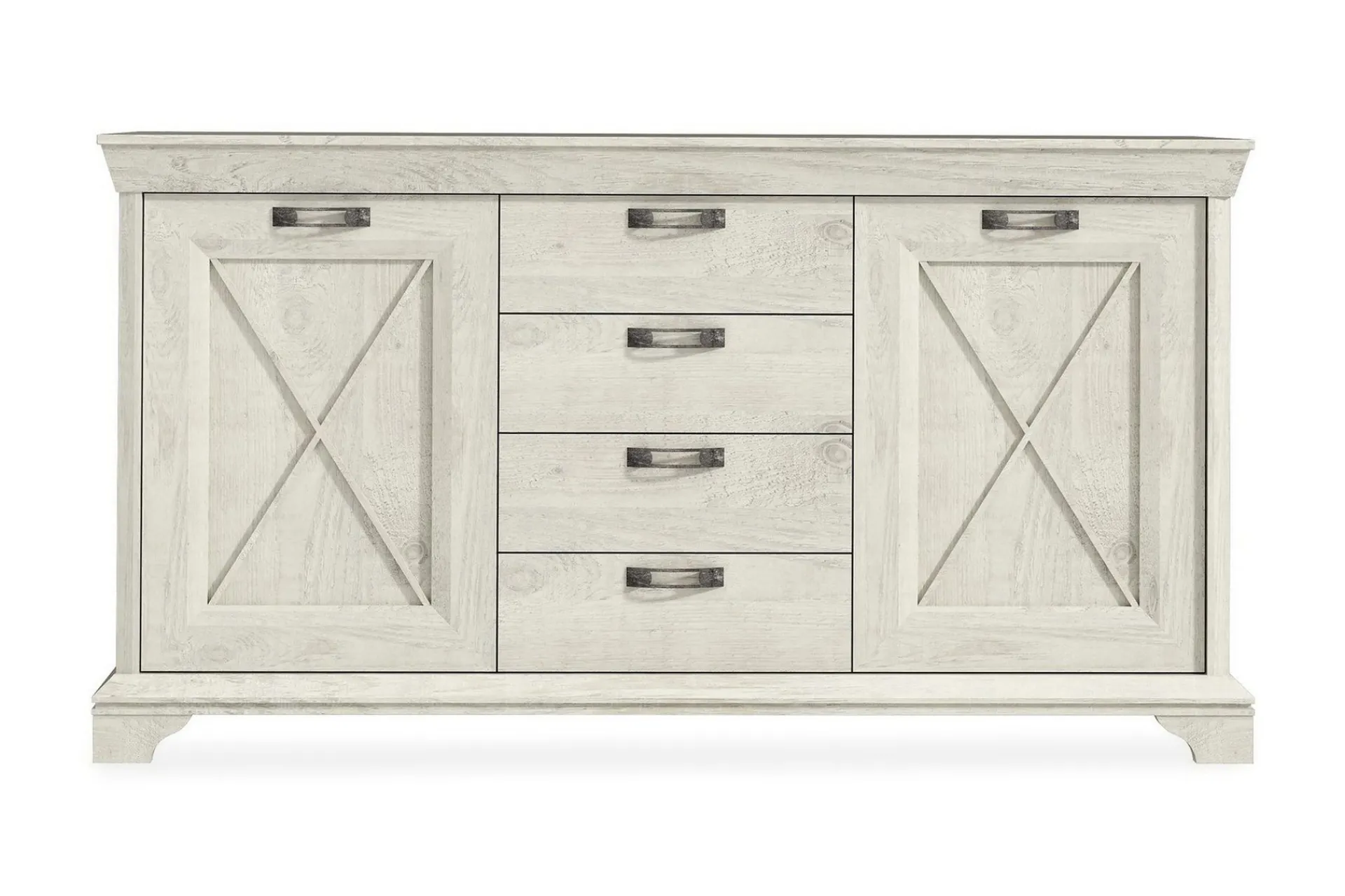 Sideboard & Skjenker-Hurlston Highboard 178 cm Hvit